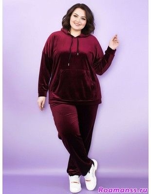 велюровый костюм большого размера