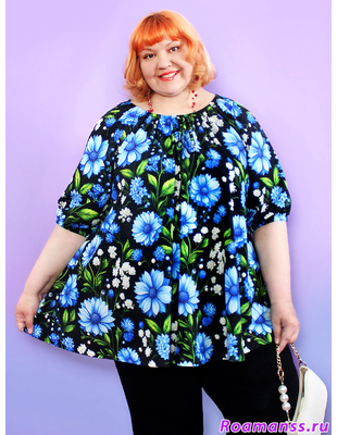 Летняя туника больших размеров